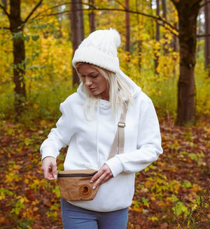 Papero upcycling bauchtasche aus Papier
