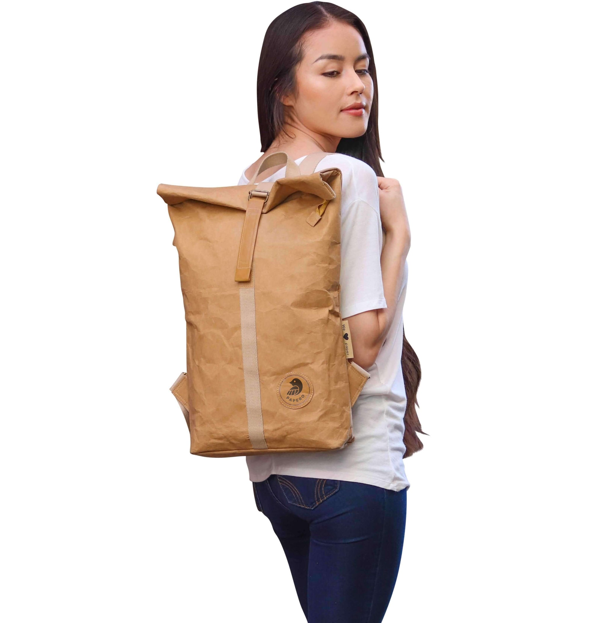 Papero Rucksack Die PREMIUMMARKE für Kraft Papier Papero nachhaltiger Rucksack fair ...