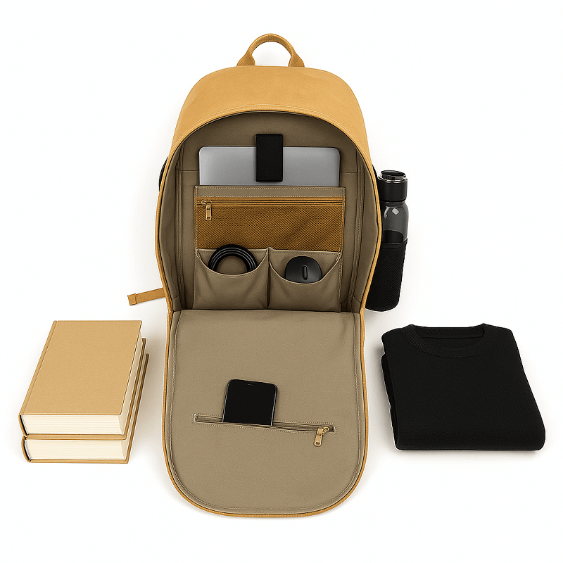 Nuovo zaino di carta | Fox pensava | 22 l lavabili unisex, sfavorevole, impermeabile, sostenibile