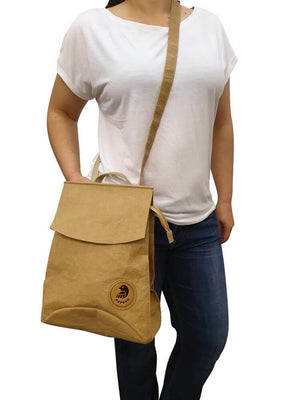 PAPERO Rucksack aus Papier 3 in 1 SALAMANDER 8L robust, wasserfest, vegan, nachhaltig