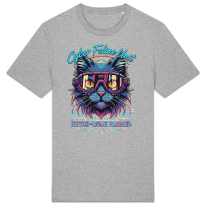 Camiseta - ORGANIC- Cyber Cat Retro - Hombre - front_2