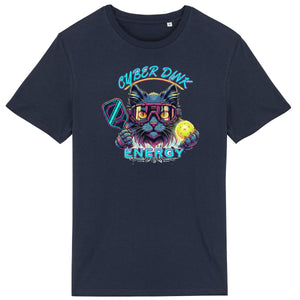 T-shirt - BIOLOGISCH - Cyber Cat Pickleball - Heren - voorkant_3
