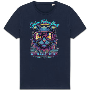 Camiseta - ORGANIC- Cyber Cat Retro - Hombre - front_3