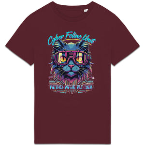 Camiseta - ORGANIC- Cyber Cat Retro - Hombre - front_4