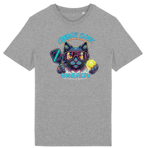 T-shirt - BIOLOGISCH - Cyber Cat Pickleball - Heren - front_5