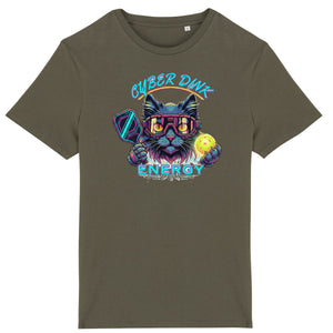 T-shirt - BIOLOGISCH - Cyber Cat Pickleball - Heren - front_6