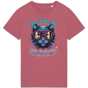 Camiseta - ORGANIC- Cyber Cat Retro - Hombre - front_8