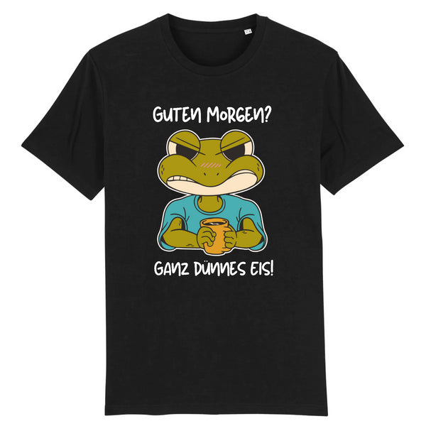 Papero T-SHIRT - BIO- Frog Guten Morgen dünnes Eis - HERREN