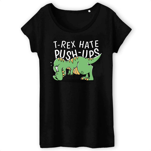 Papero T-SHIRT - BIO- TRex hate Push-Ups - Damen