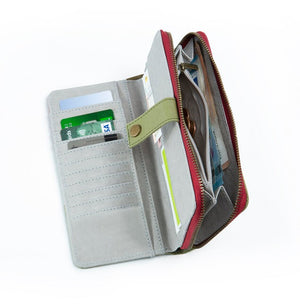 New papero light paper wallet women Cat with integrated RFID protection and coin compartment