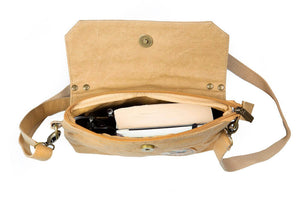 Nieuwe Papero -schoudertas gemaakt van power paper pheute scheurbestendig, waterdicht, veganistisch, duurzaam