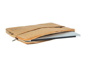 Nieuwe Papero-laptoptas 15,6-inch gemaakt van power paper gordakveer licht, waterdicht, veganistisch, duurzaam