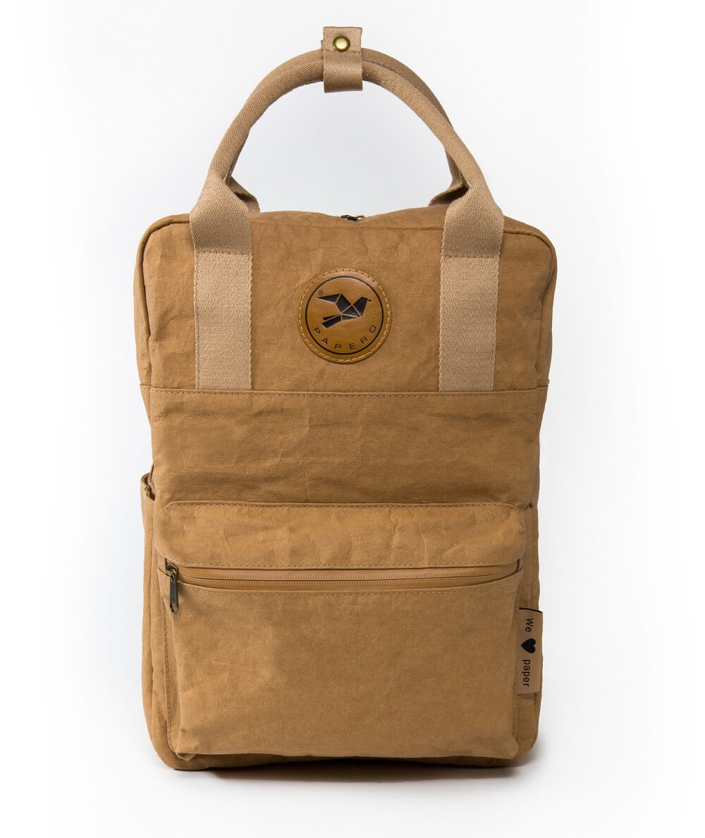 Papero Rucksack Neu PAPERO aus Papier Rucksack vegan fair nachhaltig robust wasserfest ...