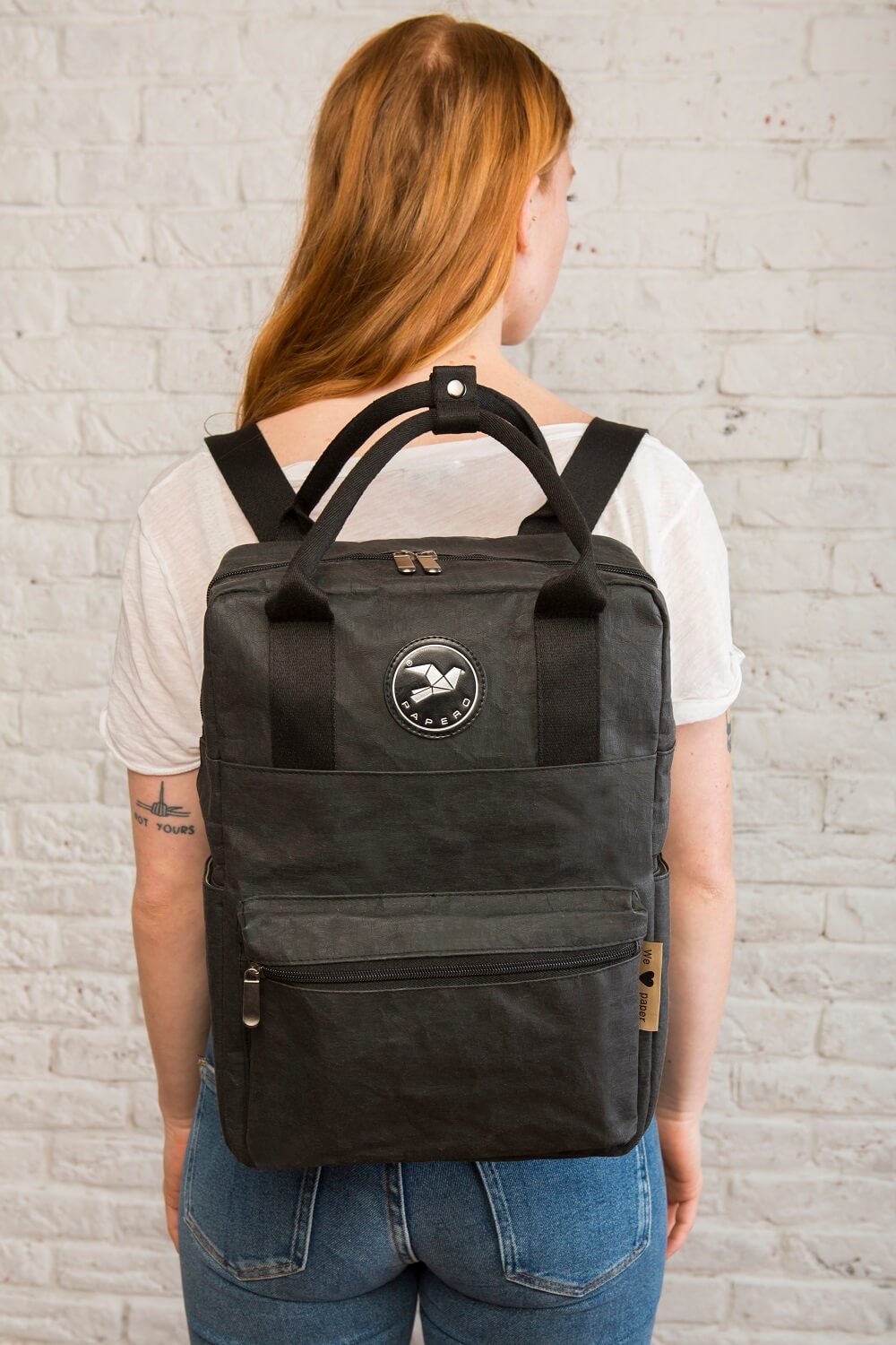 Papero Rucksack Neu PAPERO aus Papier Rucksack vegan fair nachhaltig robust wasserfest ...
