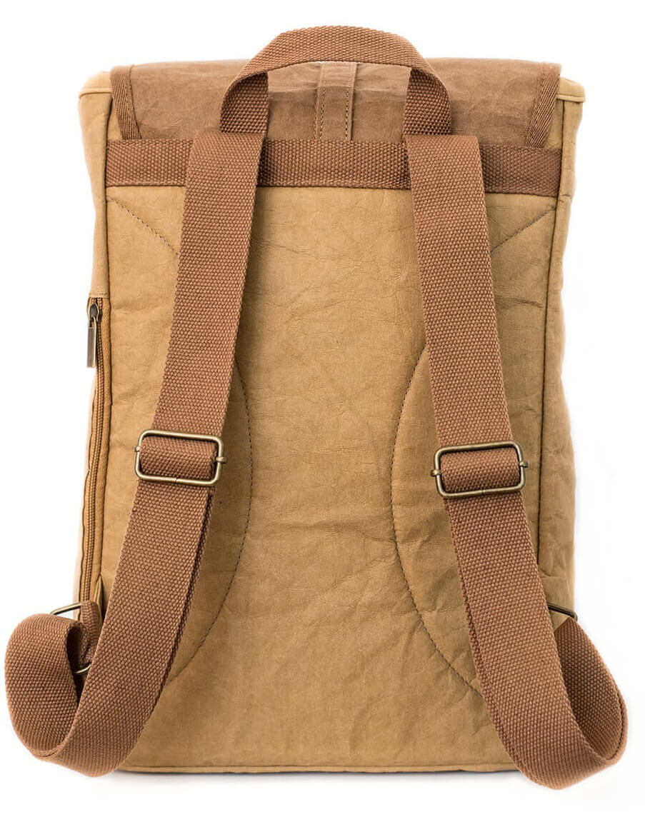 Rucksack Papier ♻ leicht, robust, wasserfest, veganes Leder nachhaltig ...