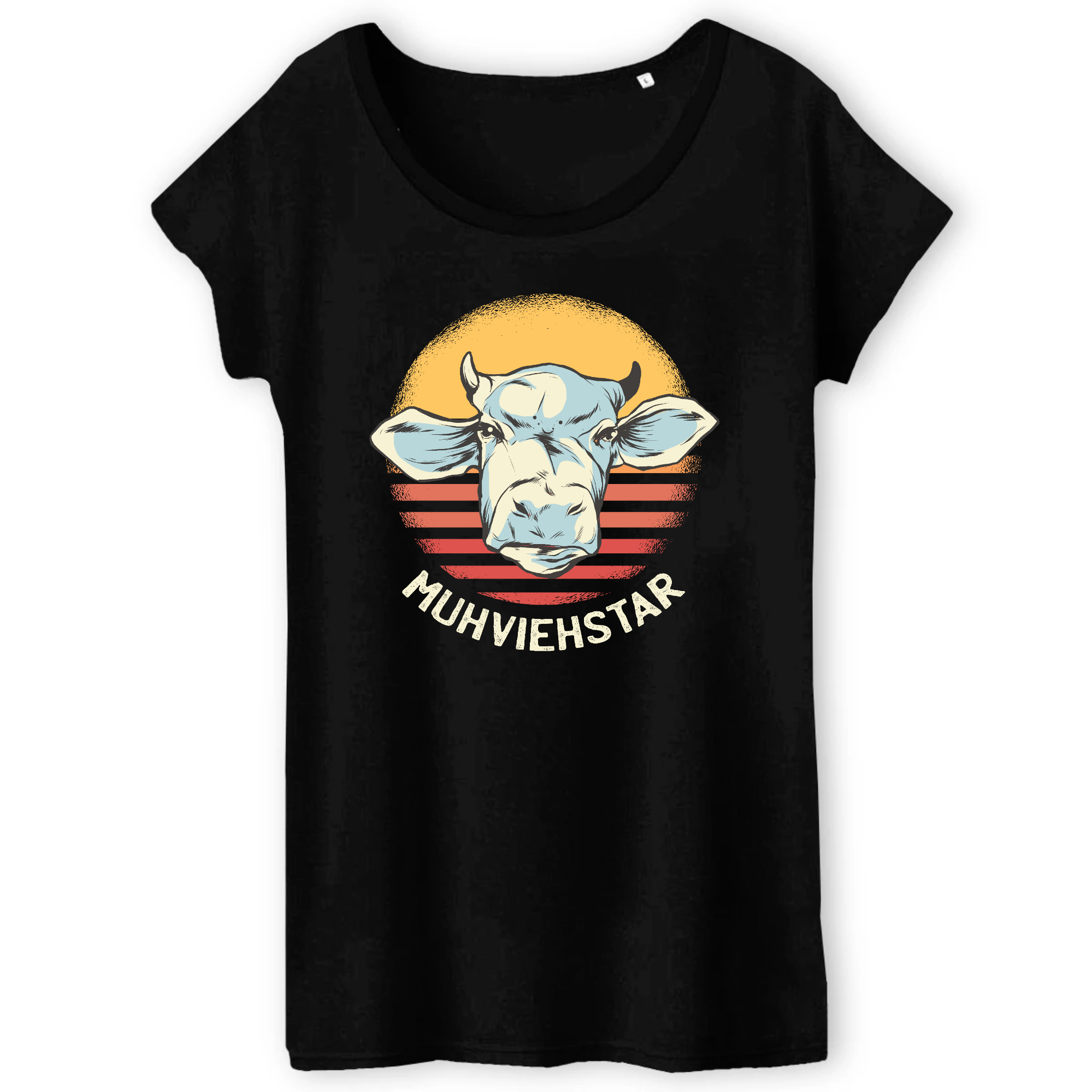 T-Shirt-Bio-Muhviehstar - Ladies