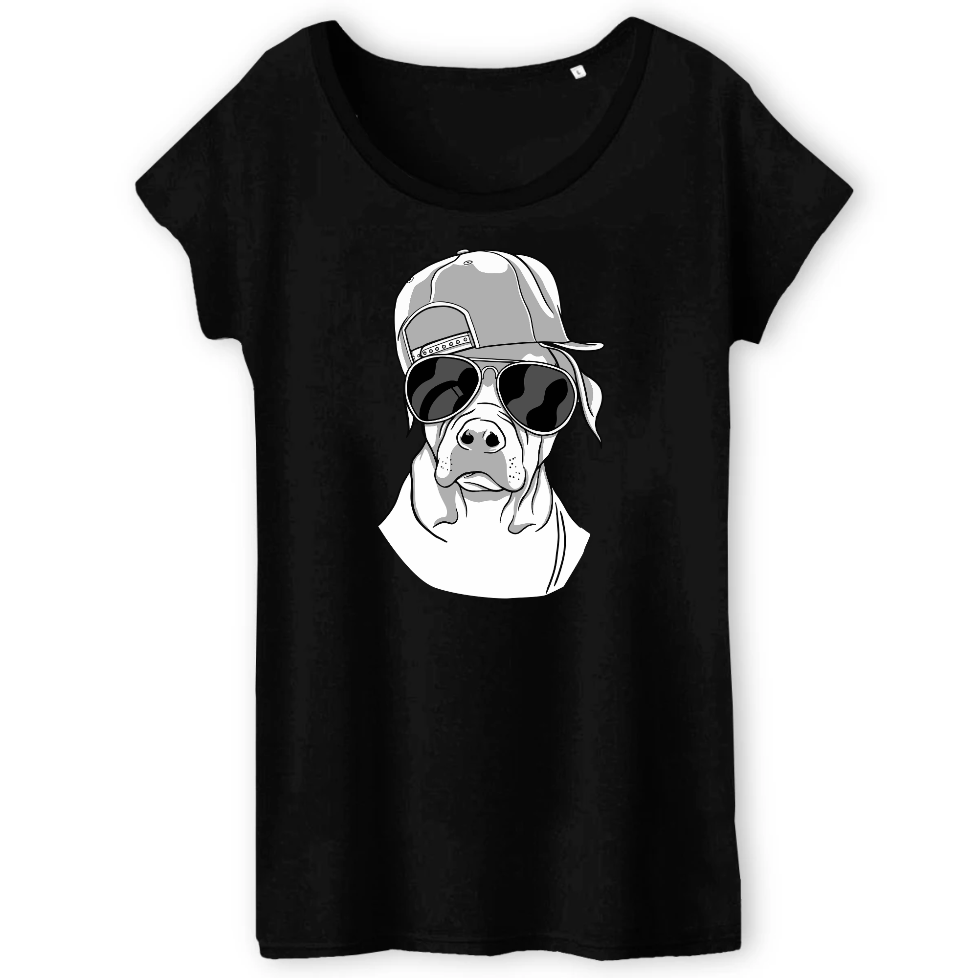 T-shirt- Bio-coole hond- Damen