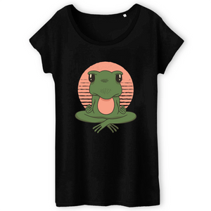 T-shirt Bio-Frog Yoga Vintage Signore