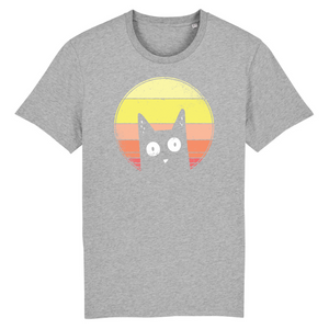 T-shirt-bio-cat vintage mannen