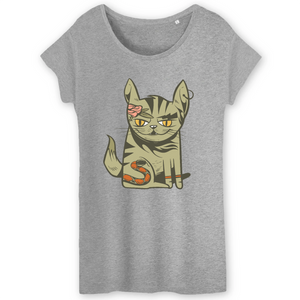T-Shirt- BIO- CAT SASSY- Damen