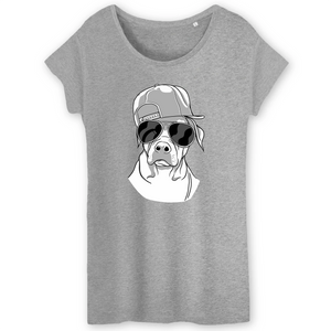 T-Shirt- BIO- COOL DOG- Damen