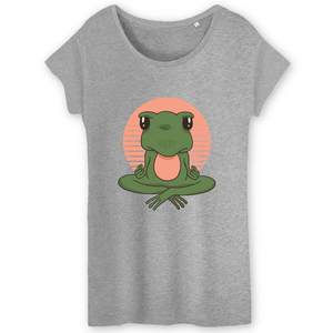 T-shirt Bio-Frog Yoga Vintage Mesdames