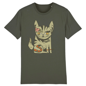 T-shirt-bio-katten brutale mannen