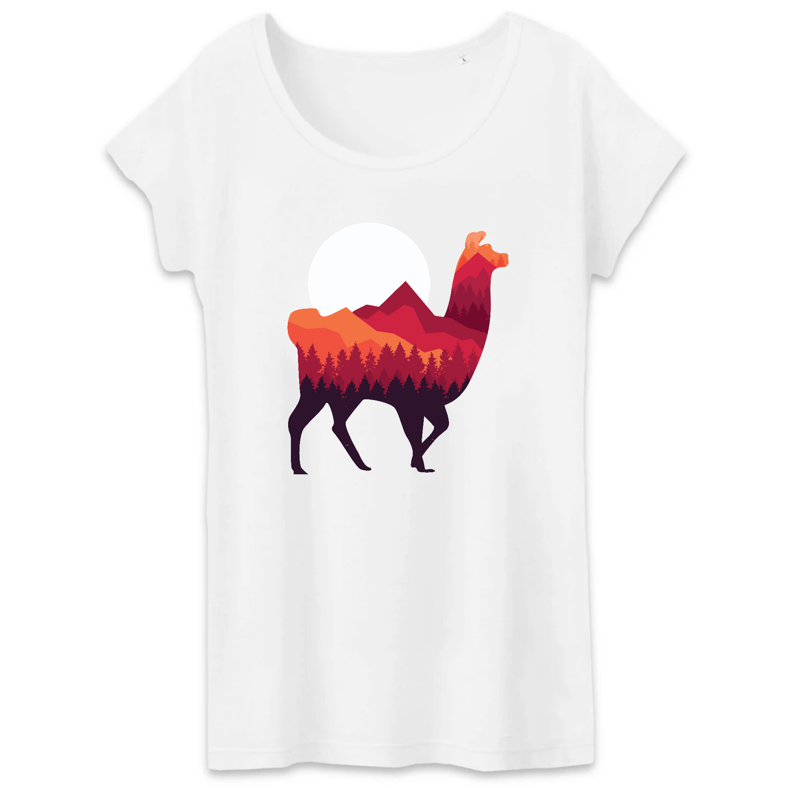 T-Shirt- BIO- LAMA- Damen