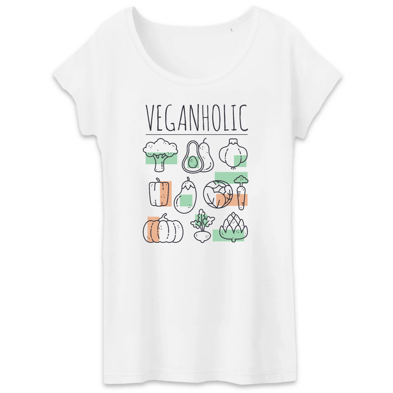 T-Shirt- BIO- VEGANHOLIC- Damen