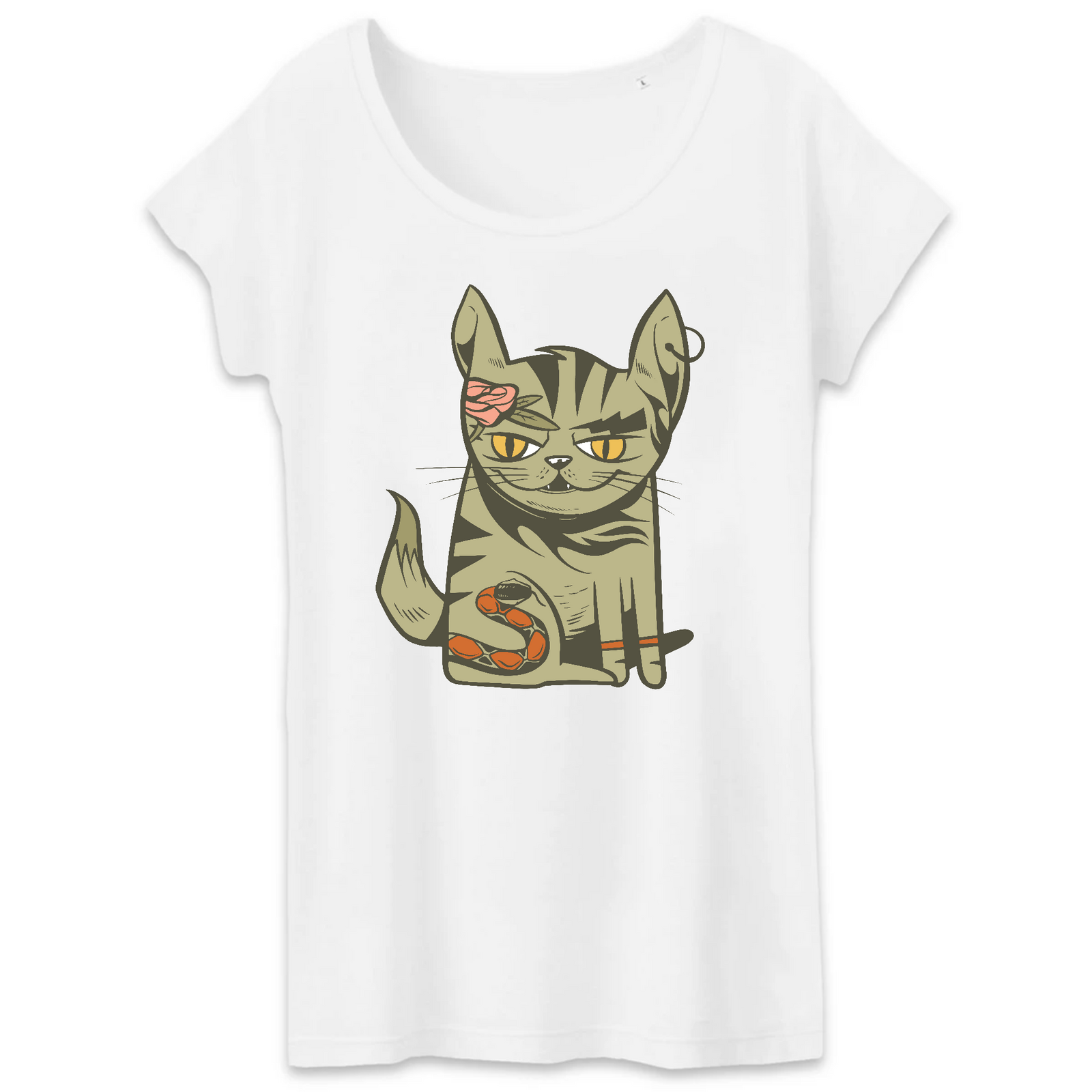 T-Shirt- BIO- CAT SASSY- Damen