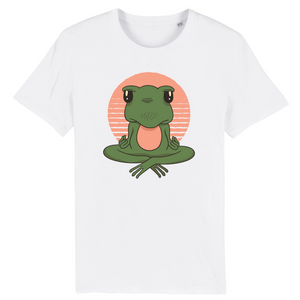 T-shirt Bio-Frog Yoga vintage heren