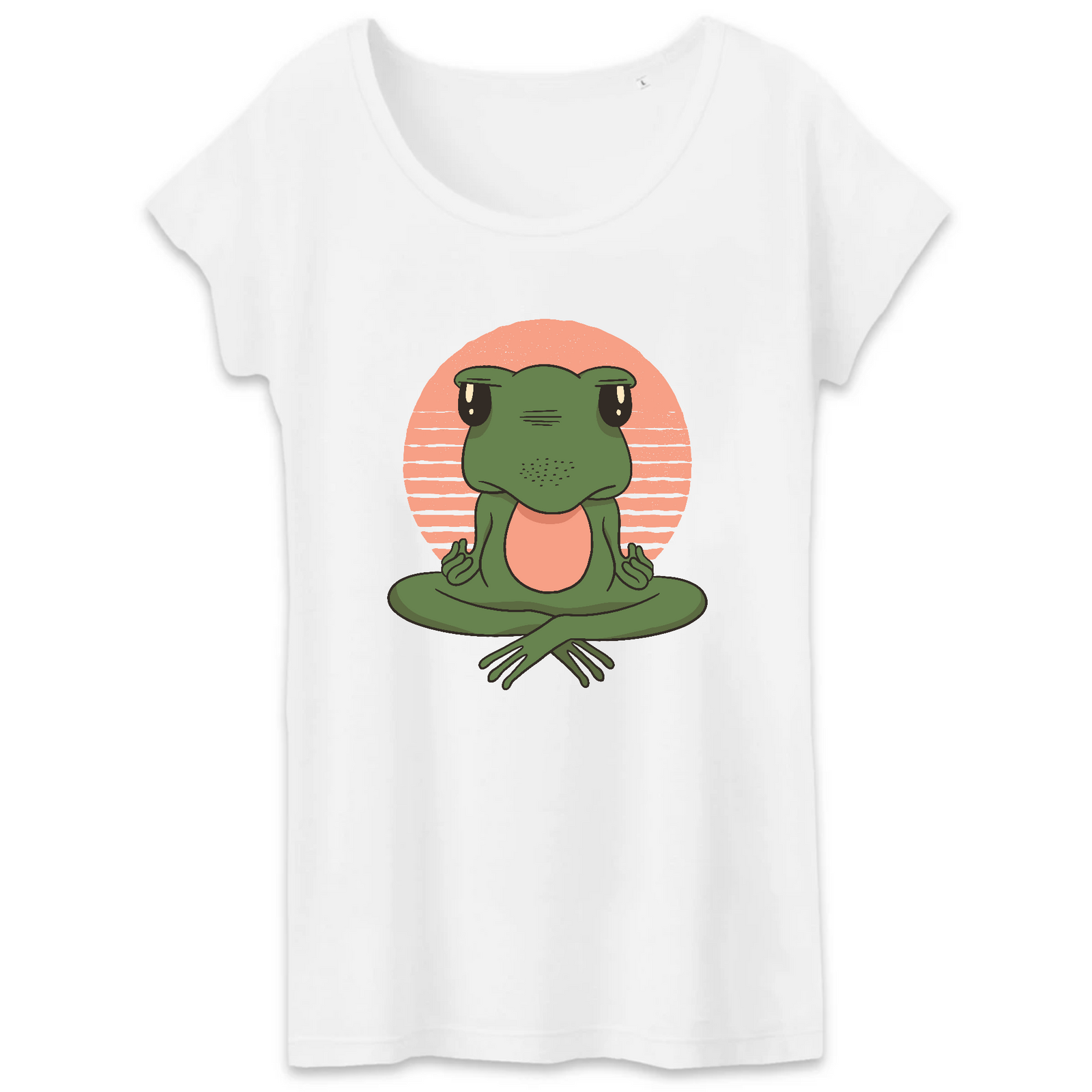 T-Shirt- BIO- FROSCH YOGA VINTAGE- Damen